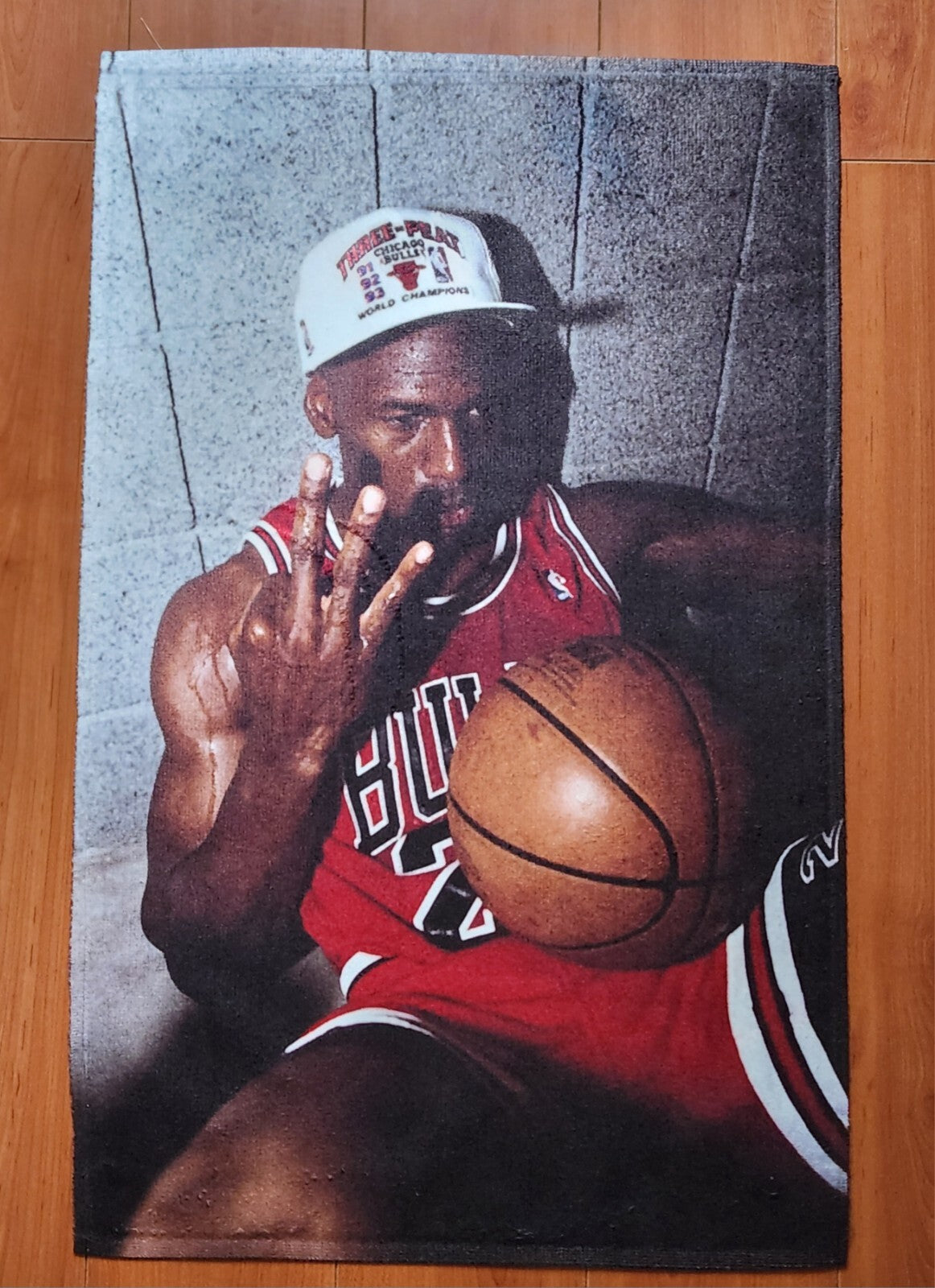 Custom Jordan 3 Peat Terry Cloth Rally Towel 0